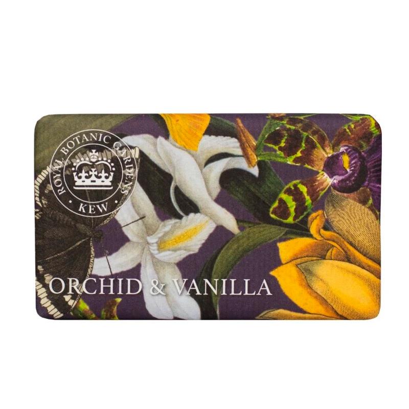 SABONETE EM BARRA THE ENGLISH SOAP COMPANY KEW GARDENS SOAP BAR ORCHID VANILLA 240G