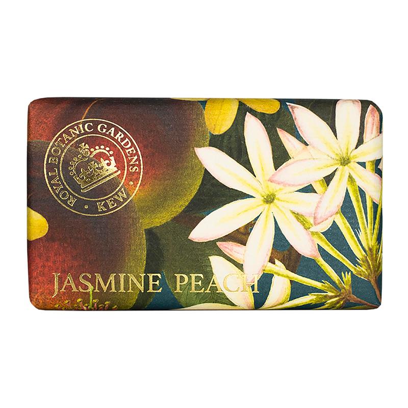 SABONETE EM BARRA THE ENGLISH SOAP COMPANY KEW GARDENS SOAP BAR JASMINE PEACH 240G