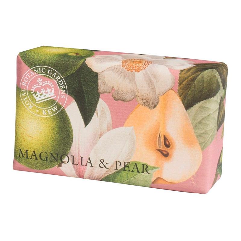 SABONETE EM BARRA THE ENGLISH SOAP COMPANY KEW GARDENS SOAP BAR MAGNOLIA PEAR 240G