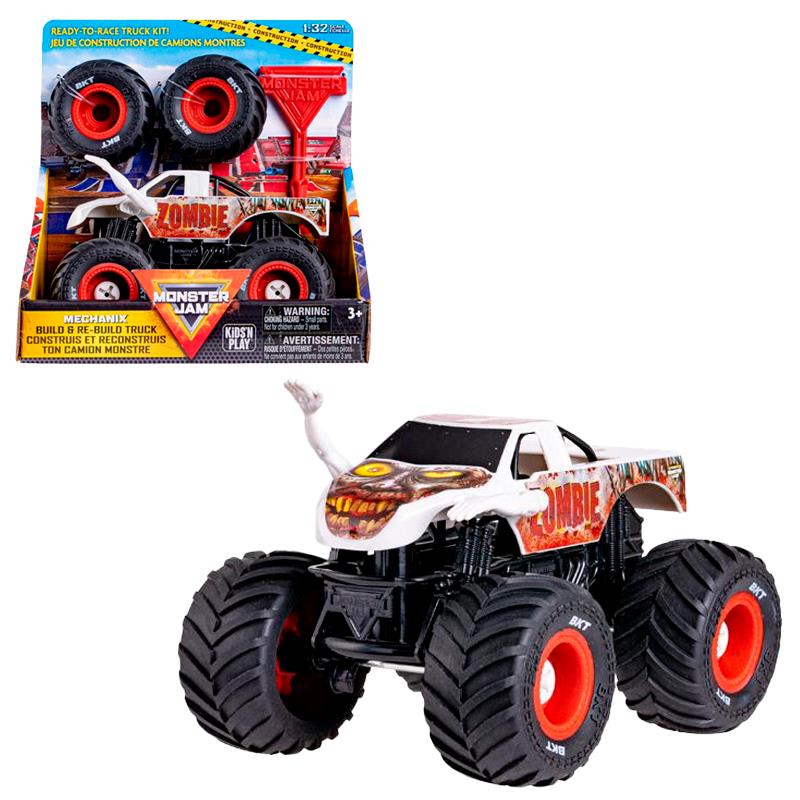 CARRINHO SPIN MASTER MONSTER JAM MECHANIX 132 BUILD N REBUILD ZOMBIE 5004576