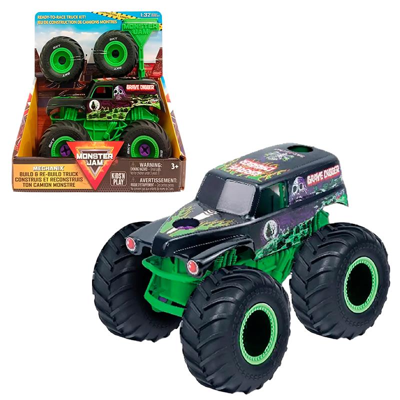 CARRINHO SPIN MASTER MONSTER JAM MECHANIX 132 GRAVE DIGGER 5004570