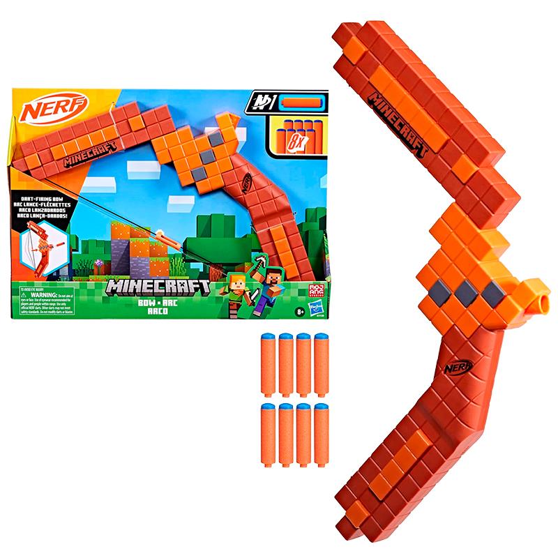 LANCADOR DE DARDOS HASBRO NERF MINECRAFT BOW G1120