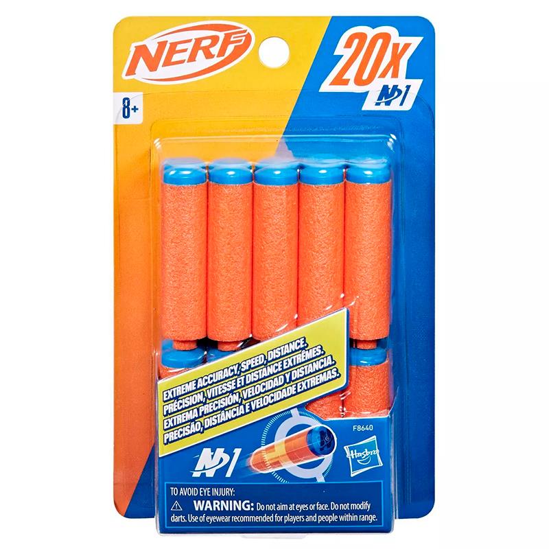 DARDOS PARA LANCADOR HASBRO NERF N1 REFILL 20UN F8640