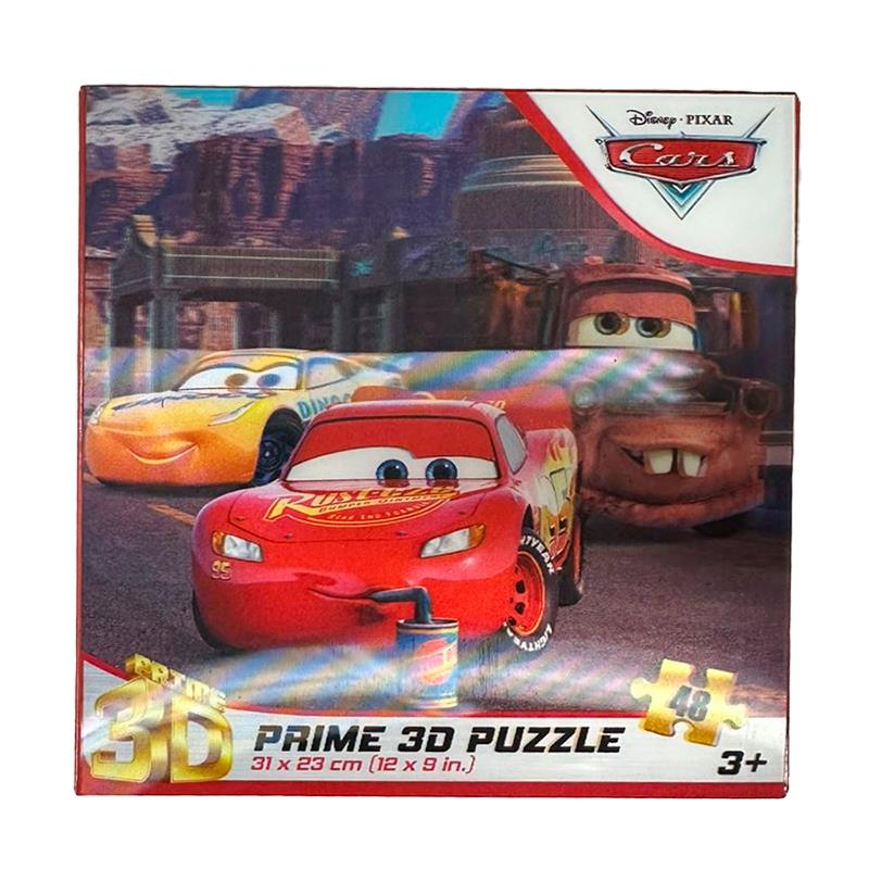 QUEBRA CABECA PRIME 3D CARS PUZZLE 48PCS 15070