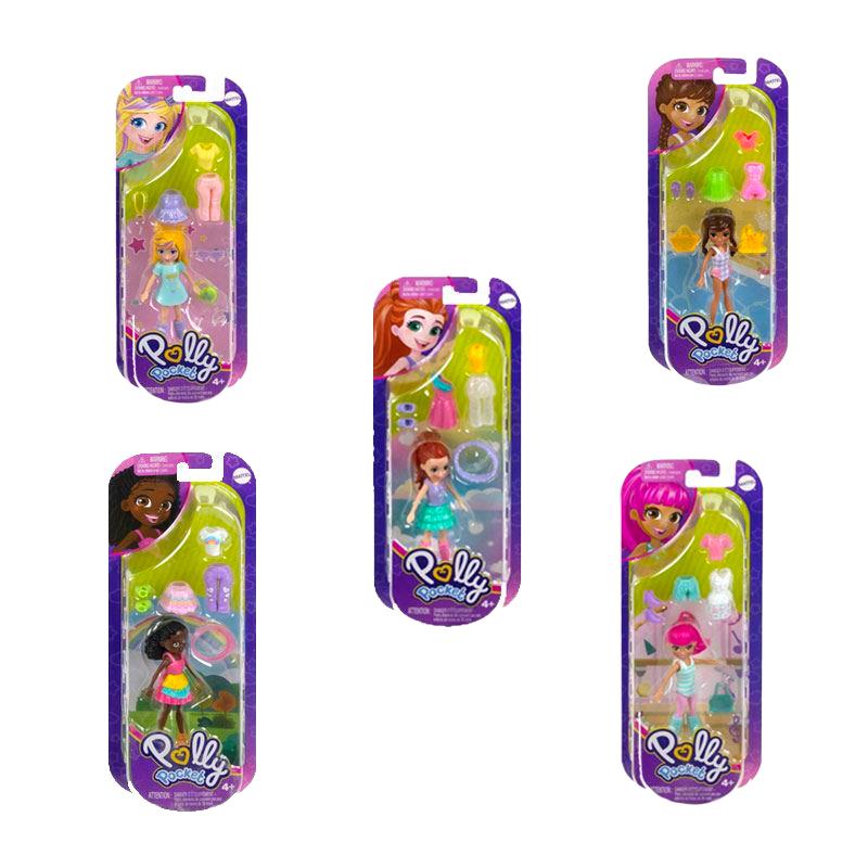 BONECA MATTEL POLLY POCKET SMALL FASHION PACK ASSORTMENT HNF50