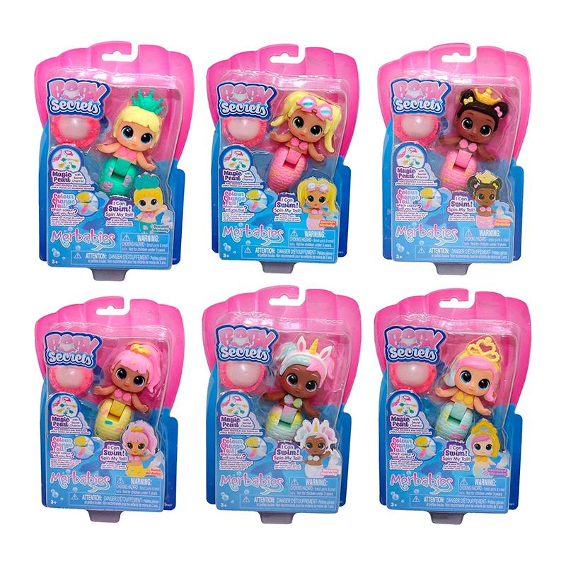 BONECA HEADSTART BABY SECRETS MERBABIES SGL SEASHELL MERBABY 22699