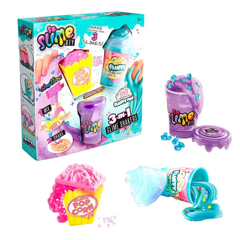 MASSA DE MODELAR CANAL TOYS SO SLIME SLIME SHAKERS 3IN1 SSC 241