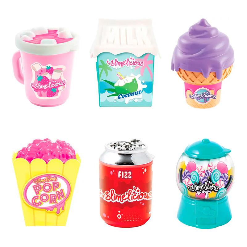 MASSA DE MODELAR CANAL TOYS FUN SLIMELICIOUS KIT 6 TIPOS SORTIDOS SSC 190