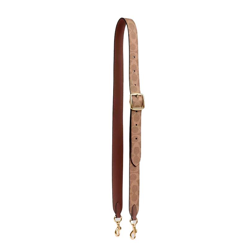 ALCA PARA BOLSA COACH REVERSIBLE STRAP SIGNATURE CANVAS CX070 TAN/BROWN
