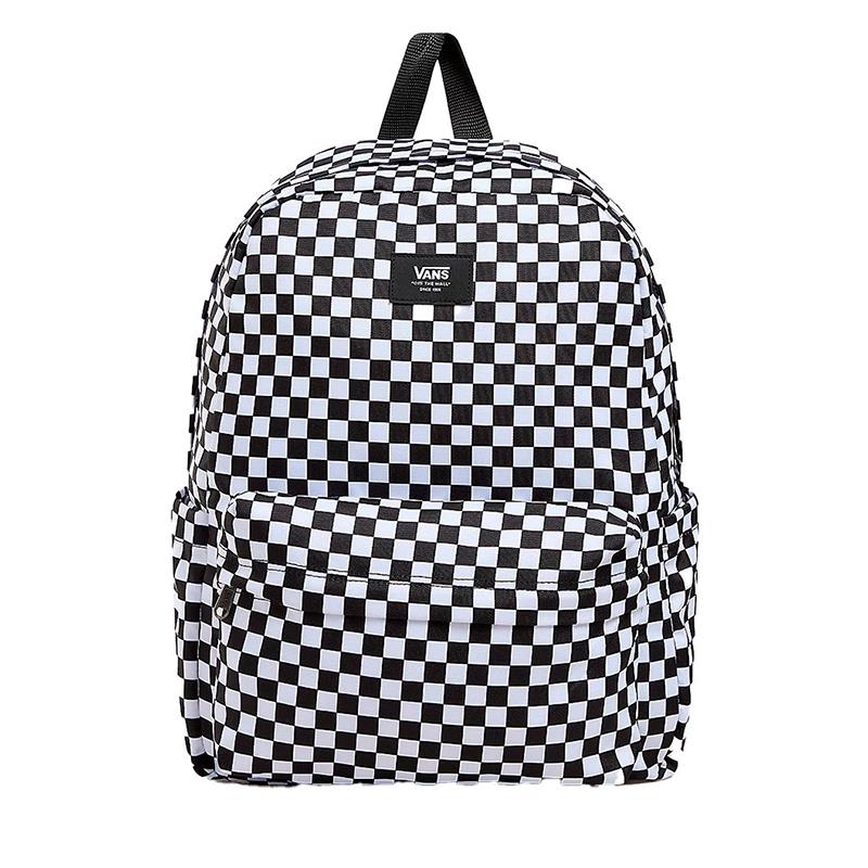 MOCHILA DE COSTAS UNISSEX VANS OLD SKOOL CHECK VN000H4XY28 BLACK WHITE TAM MISC