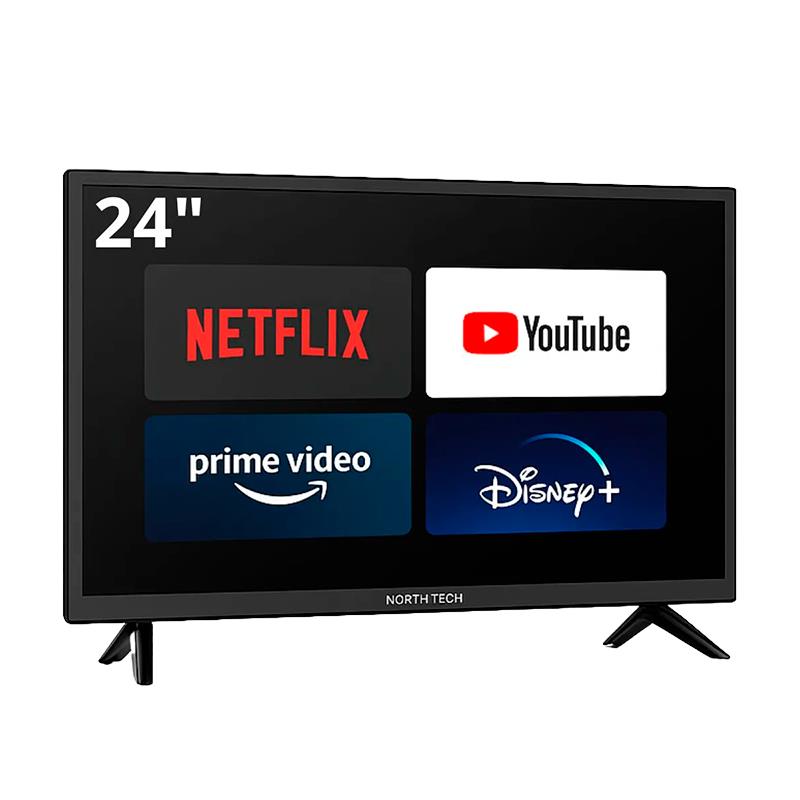 TV SMART NORTH TECH LED 24" HD SMS NT-24SMBT