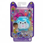 BONECA MATTEL POLLY POCKET COMPACT MINI PET WORLD AZUL