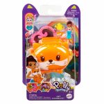 BONECA MATTEL POLLY POCKET COMPACT MINI PET WORLD LARANJA GYV99