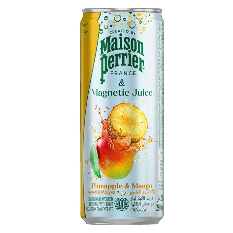 SUCO GASEIFICADO MAISON PERRIER ABACAXI E MANGA 250ML