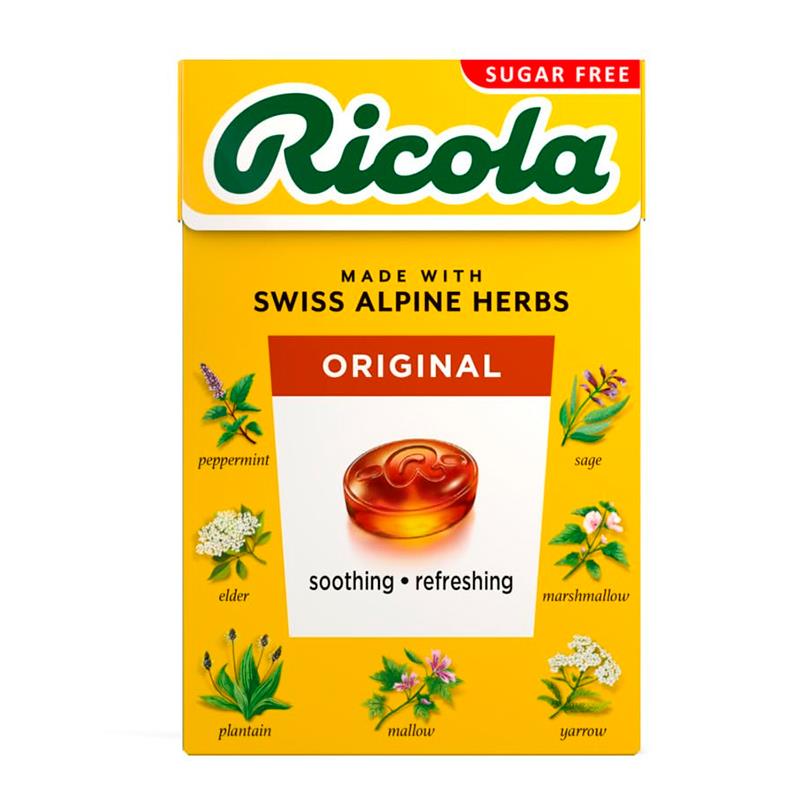KIT C/BALINHAS RICOLA ORIGINAL ZERO ACUCAR DE ERVAS SUICAS 20X40G
