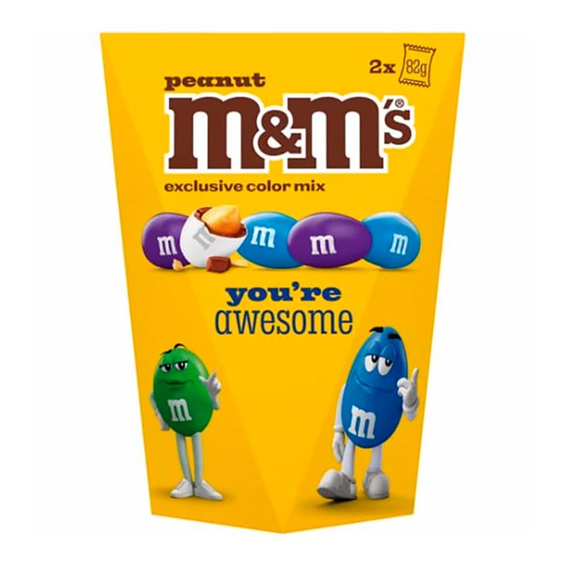 CHOCOLATE M&MS PEANUT POP BOX 2X82G