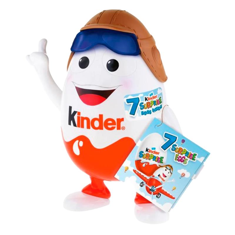 OVOS DE CHOCOLATE FERRERO KINDER 7 SURPRISE AVIATOR 140G