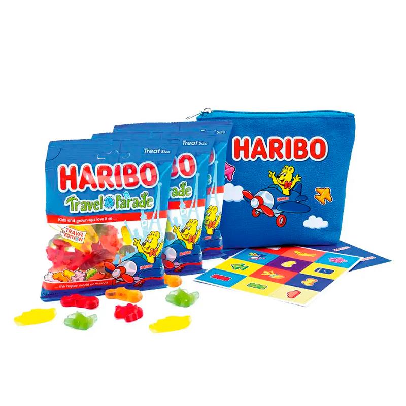 BALAS DE GOMA HARIBO TRAVEL PARADE GIFT BAG 3X100G 300G