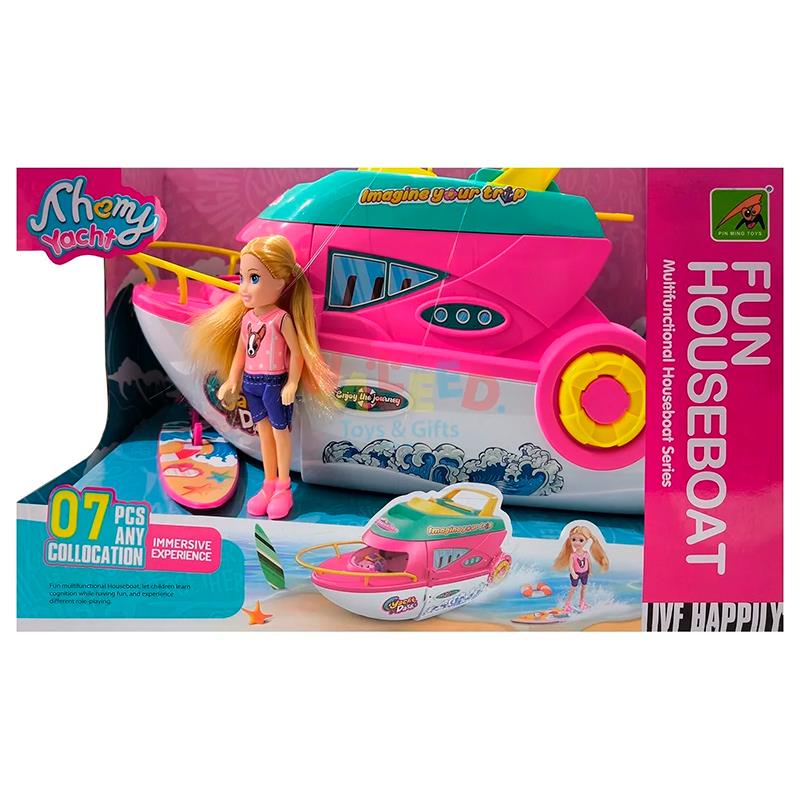 IATE DE BONECA PIN MING TOYS FUN HOUSEBOAT