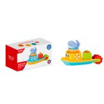 BRINQUEDO HUANGER LANCHA COM BLOCOS E GOLFINHO PARA BANHO HE0270