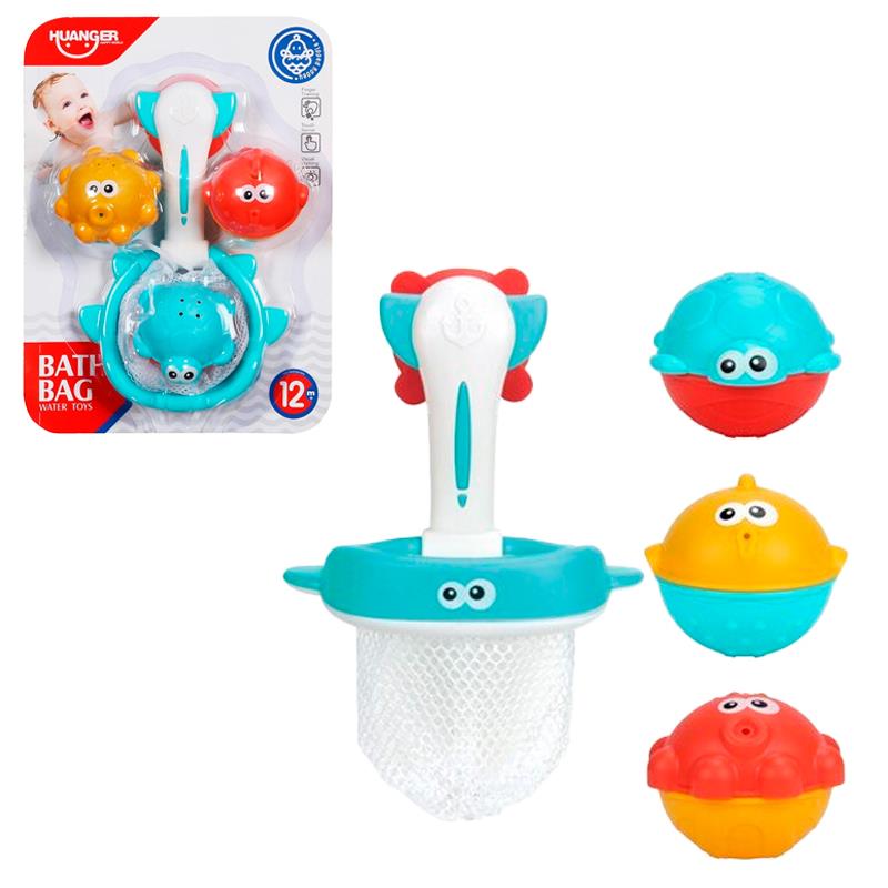 BRINQUEDO HUANGER JOGO DE PESCA PARA BANHO DO BEBE HE0227