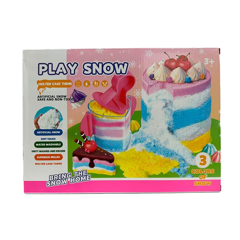 BRINQUEDO PLAY SNOW NEVE ARTIFICIAL PARA MODELAR DOCES LC452A BRANCA