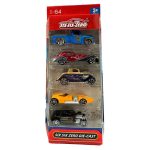 CONJUNTO DE CARRINHOS SIX SIX ZERO RETRO METALICOS 1:64 5UN 660S80 ML5728