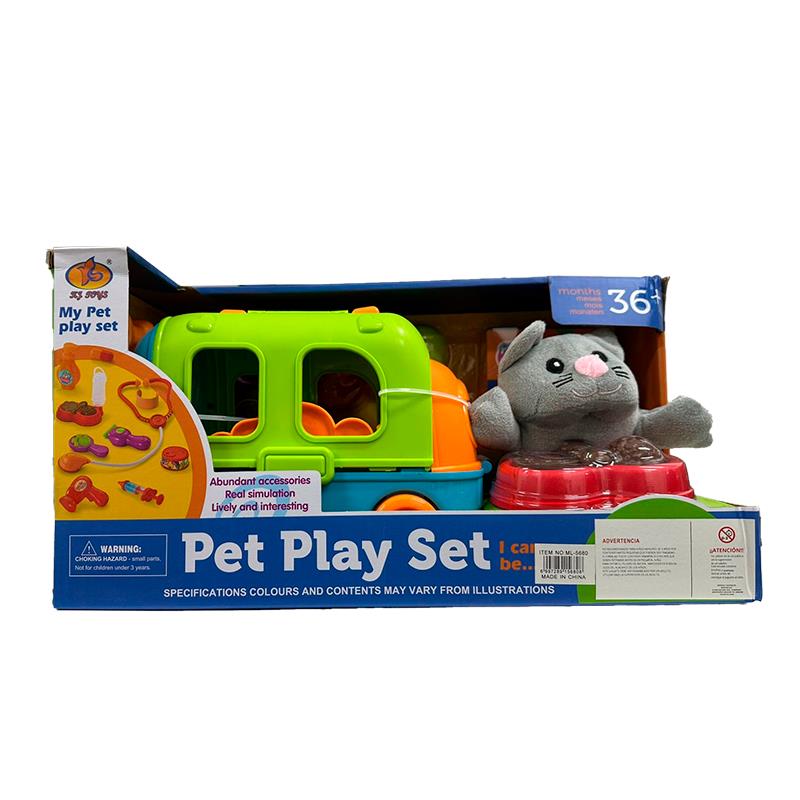 BRINQUEDO KJ TOYS PARA GATOS DE ESTIMACAO COM TRANSPORTADORA E ACESSORIOS KJ15B3