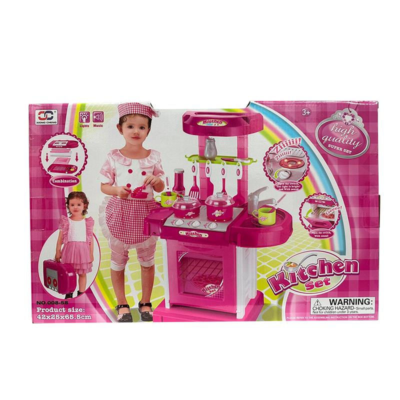 CONJUNTO DE COZINHA INFANTIL XIONG CHENG COM LUZ E SOM 008-58