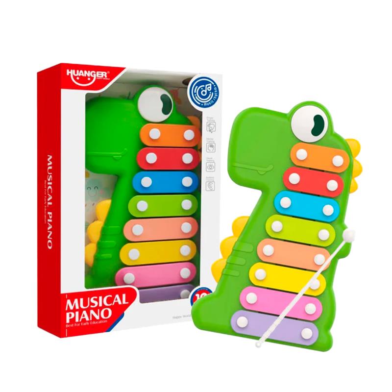 BRINQUEDO HUANGER XILOFONE DINO HE8012