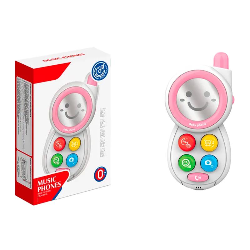 BRINQUEDO HUANGER CELULAR MUSICAL HE0513 ROSA