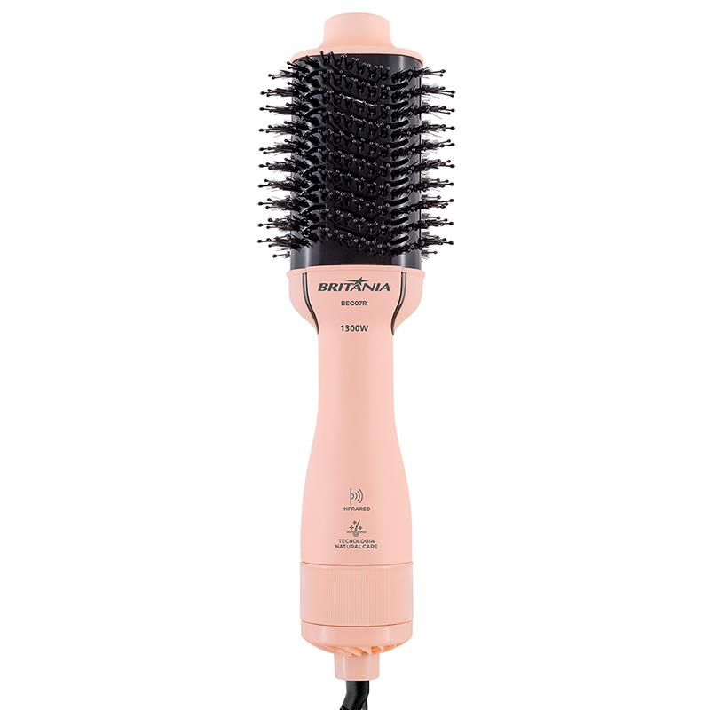 ESCOVA SECADORA BRITANIA 4 EM 1 BEC07R PRETO/ROSA
