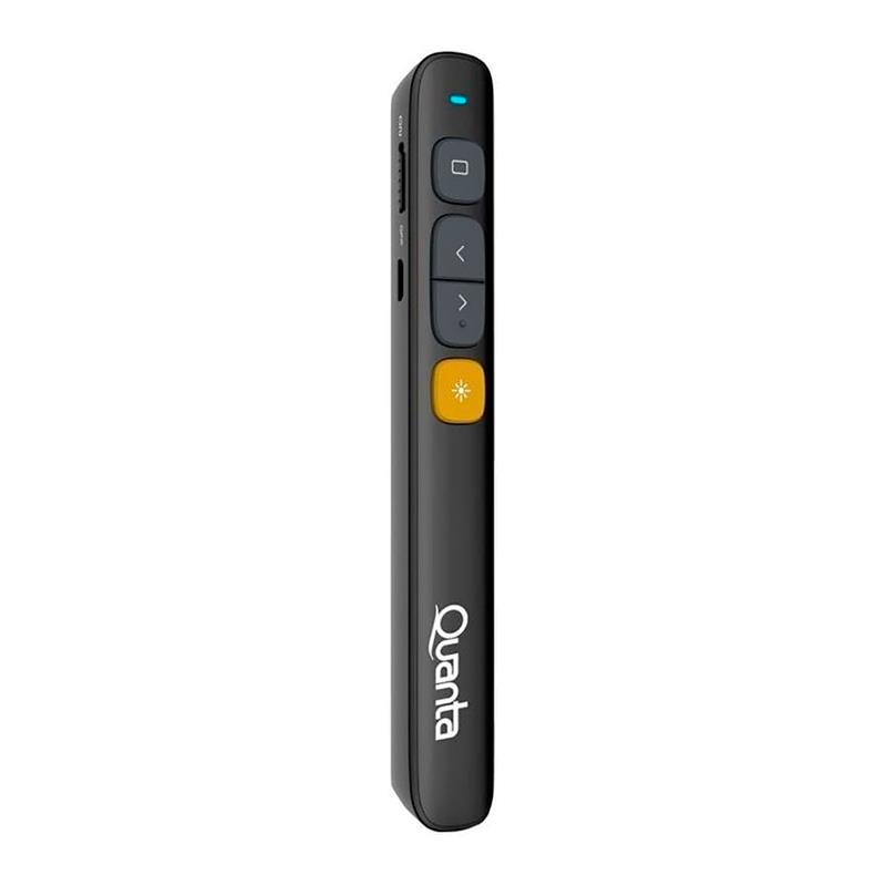 APRESENTADOR QUANTA S/FIO COM LASER RECARREGAVEL QTPLR10 PRETO
