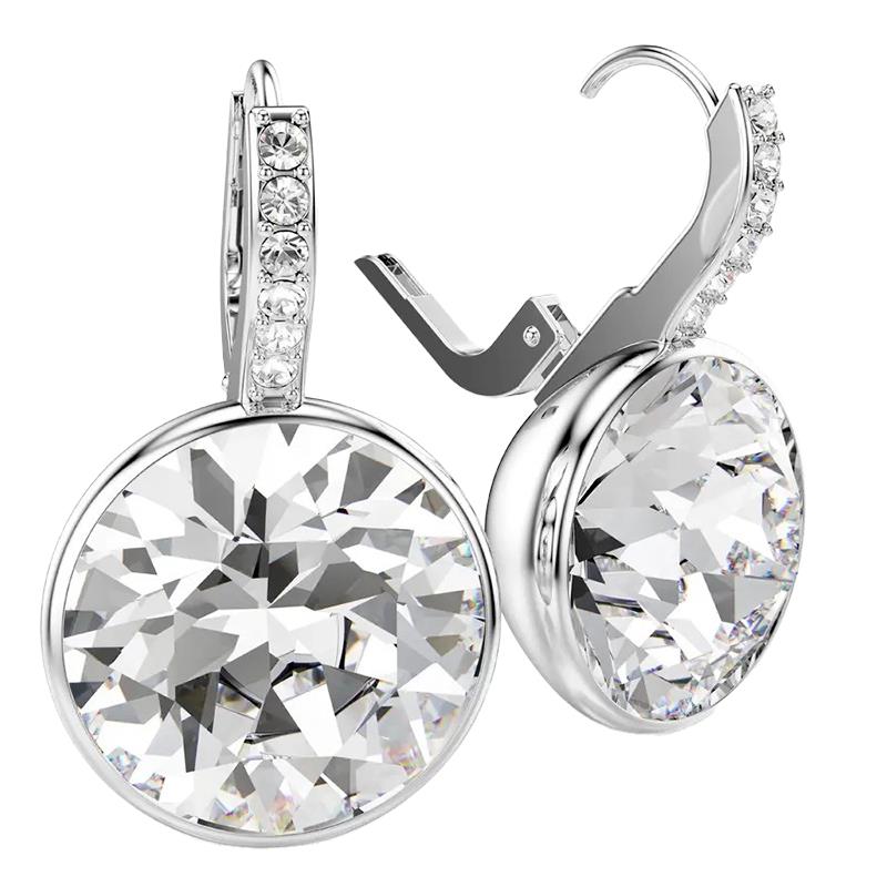 BRINCOS SWAROVSKI MILLENIA OCTAGON CUT 5734477 CREAM