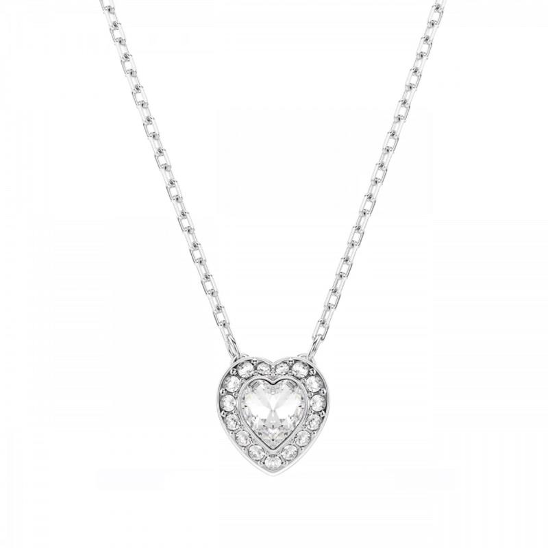COLAR COM PINGENTE SWAROVSKI ARIANA GRANDE SS25 CAPSULE ANGELIC HEART PENDANT 5723779 WHITE