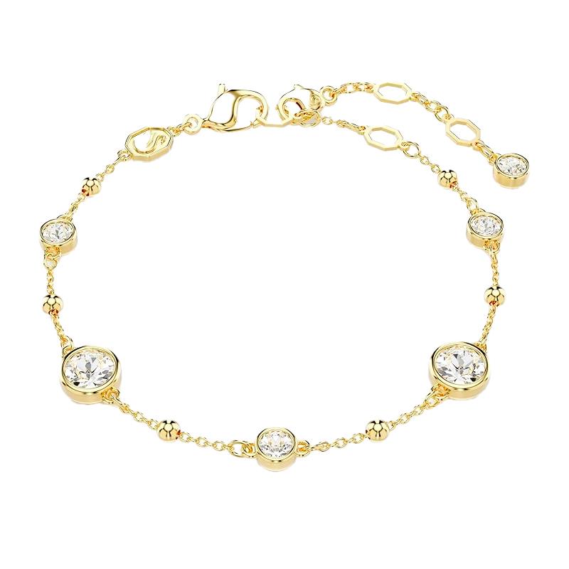 PULSEIRA SWAROVSKI IMBER BRACELET ROUND CUT SCATTERED 5689655 WHITE GOLDTONE