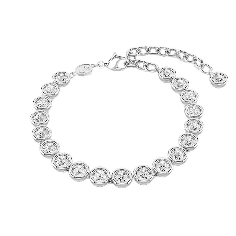 PULSEIRA SWAROVSKI RIVIERA IMBER TENNIS BRACELET ROUND CUT 5689656 WHITE
