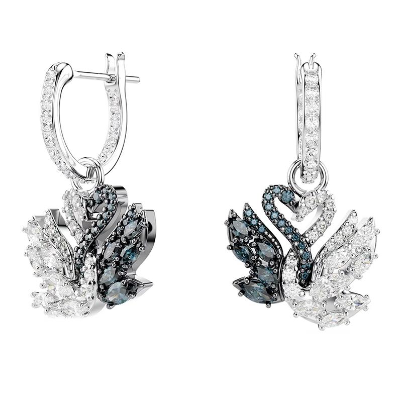 BRINCOS SWAROVSKI ICONIC SWAN 5720879 WHITE