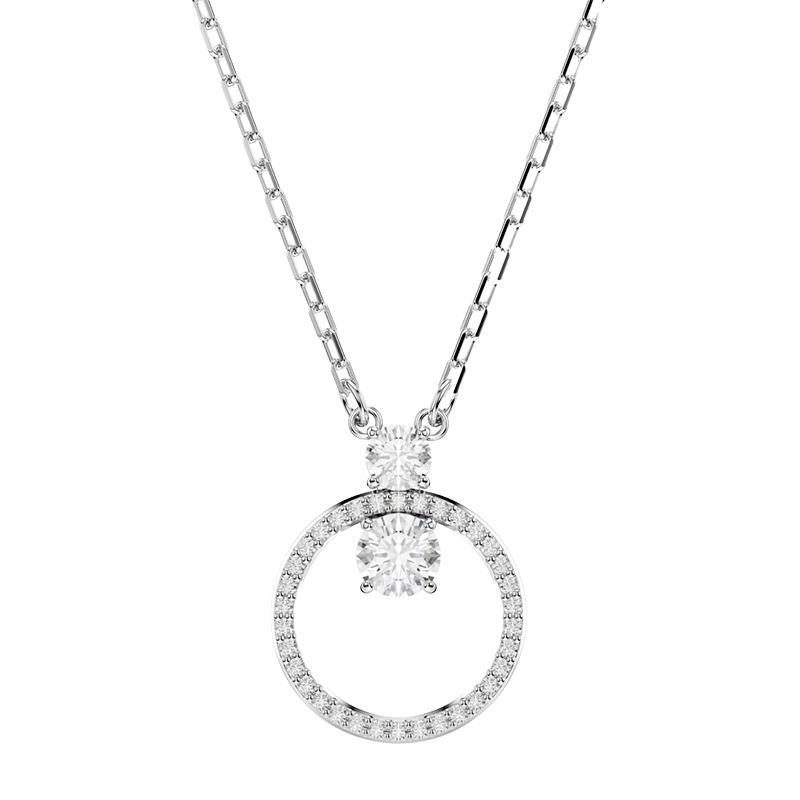 COLAR COM PINGENTE SWAROVSKI CONSTELLA PENDANT ROUND CUT 5701584 WHITE