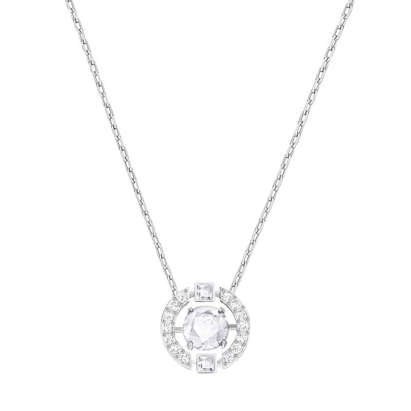 COLAR COM PINGENTE SWAROVSKI UNA NECKLACE HEART 5492234 WHITE CRYSTAL