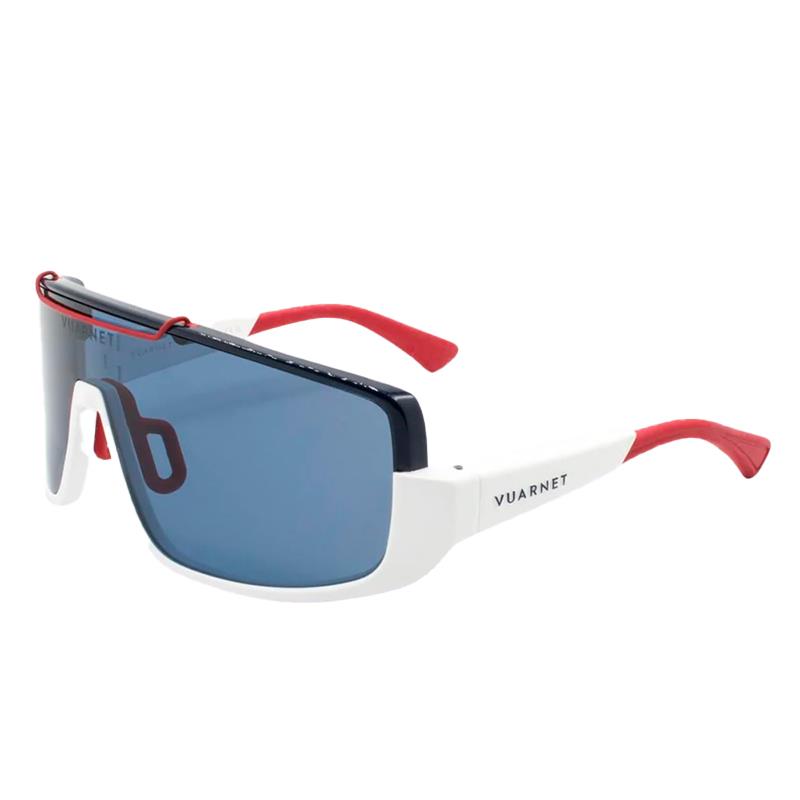 OCULOS DE SOL UNISSEX VUARNET RACING 03 SUNGLASSES TAM 56 18 145 C/ESTOJO VU40050U0024V BRANCO AZUL POLAR