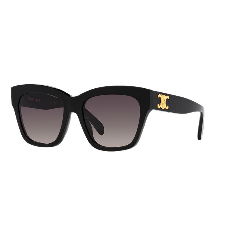 OCULOS DE SOL FEMININO CELINE TRIOMPHE TAM 55 18 140 C/ESTOJO CL40253I5501F PRETO MARROM DEGRADE