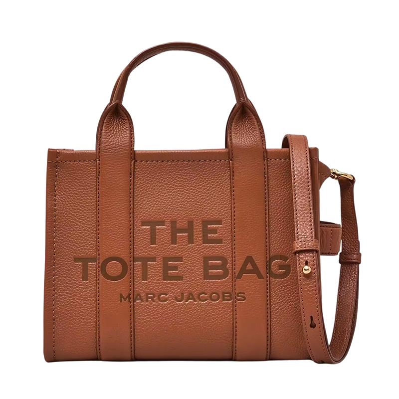 BOLSA FEMININA MARC JACOBS THE SMALL TOTE H009L01SP21-212 ARGAN OIL MARROM