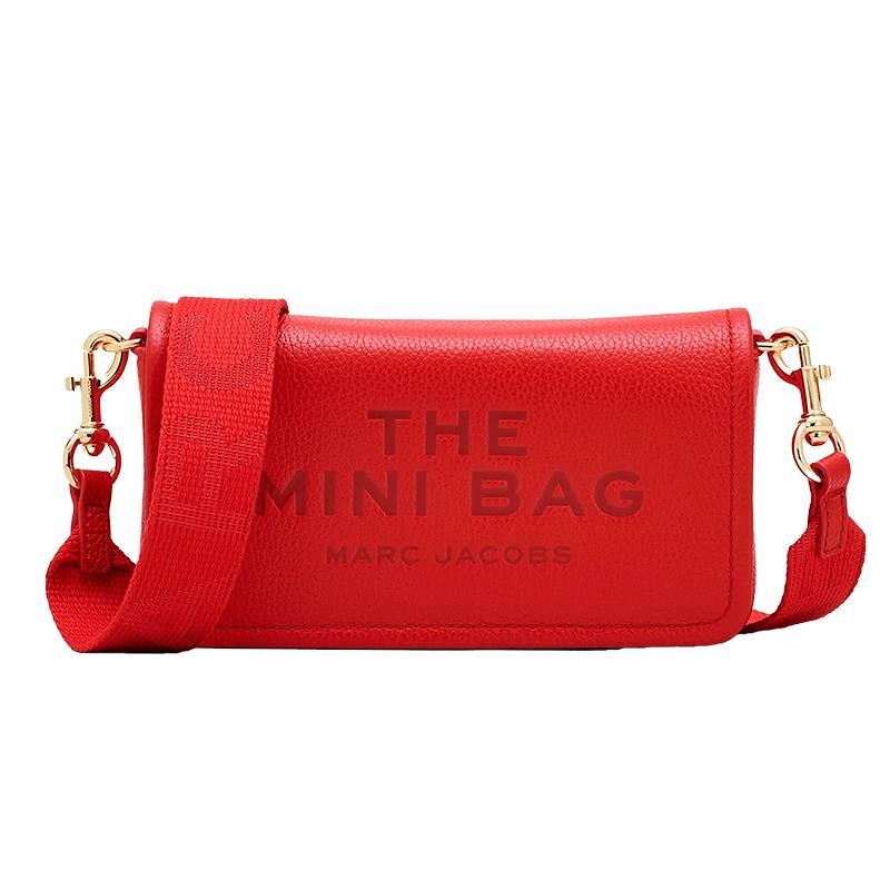 BOLSA TIRACOLO FEMININA MARC JACOBS THE MINI BAG 2S4SMN080S02-617 COURO VERMELHA