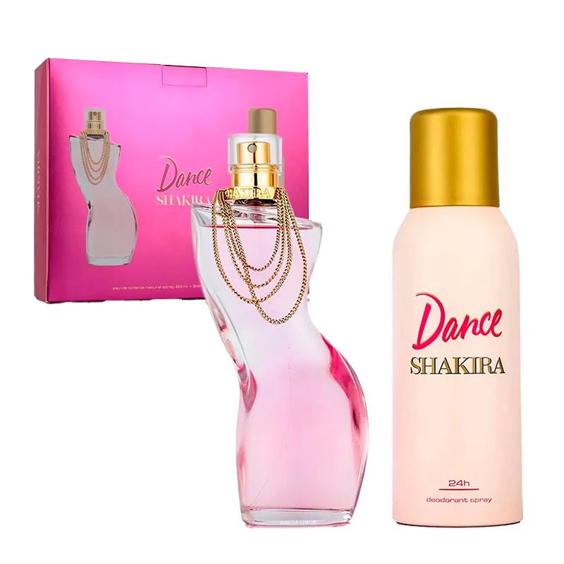 KIT PERFUME SHAKIRA DANCE EDT 80ML + DESODORANTE SPRAY 150ML