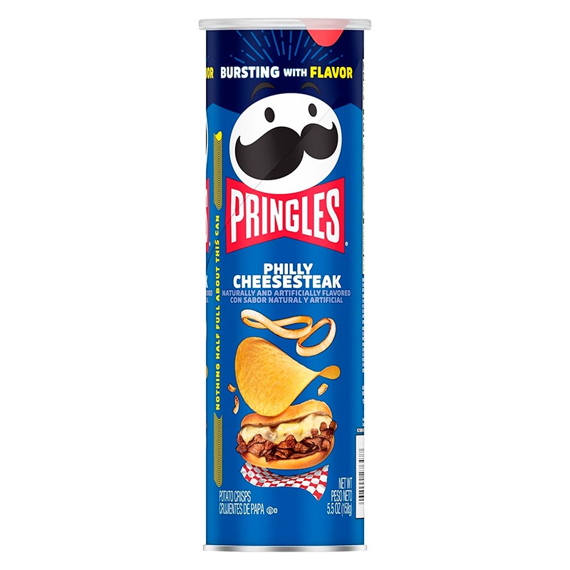 BATATA PRINGLES PHILLY CHEESESTEAK TUBO 158G