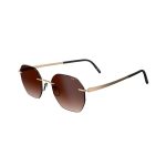 OCULOS DE SOL SILHOUETTE UNISSEX NOVA SHADES CABRILLO TAM 50 19 150MM DOURADO MARROM