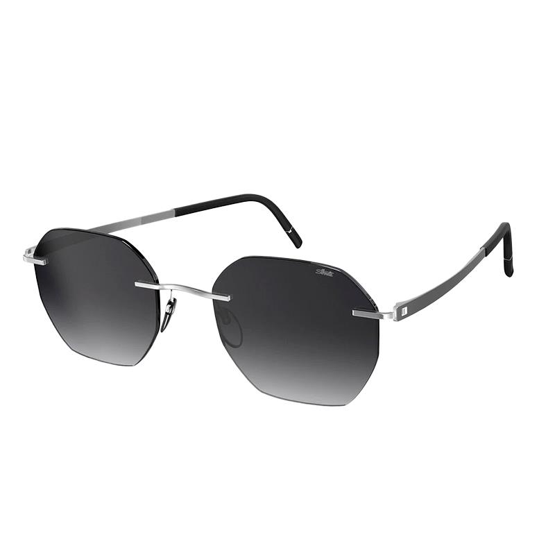 OCULOS DE SOL SILHOUETTE UNISSEX NOVA SHADES CABRILLO TAM 50 19 150MM PRETO RHODIUM