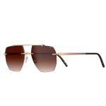 OCULOS DE SOL SILHOUETTE MASCULINO NOVA SHADES RINCON TAM 56 17 150MM PRETO DOURADO