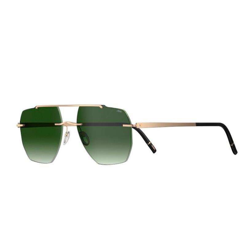 OCULOS DE SOL SILHOUETTE FEMININO RINCON 8746/75 7520 TAM 56 17 150MM VERDE DOURADO